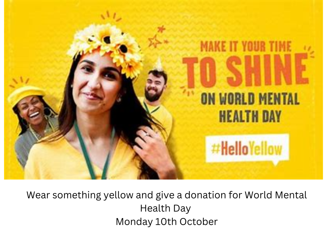 Image of Wear something yellow and give a donation for World Mental Health Day