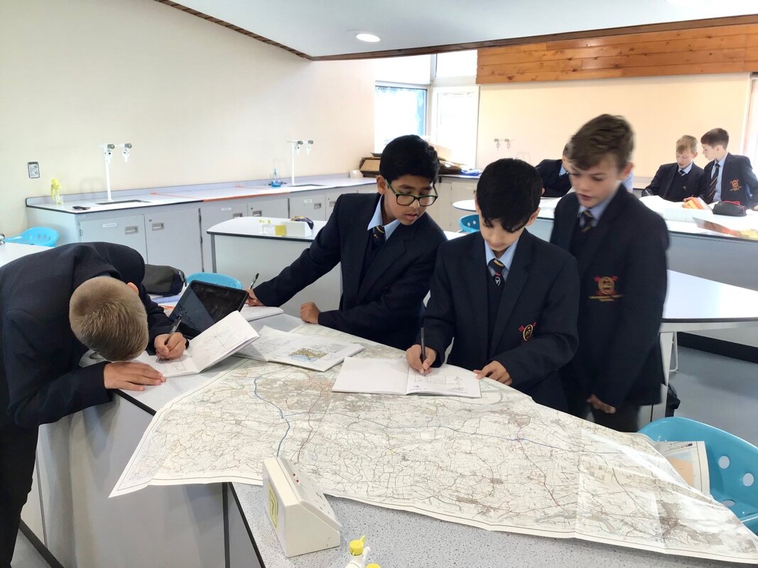 Image of Year 7 Geographers learn how to use and interpret Ordnance Survey maps
