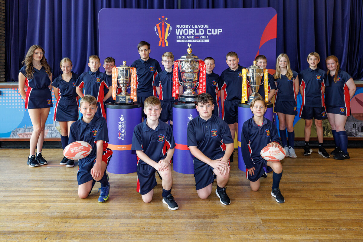 Image of The Rugby League World Cups stop off at Archbishop Temple Church of England High School