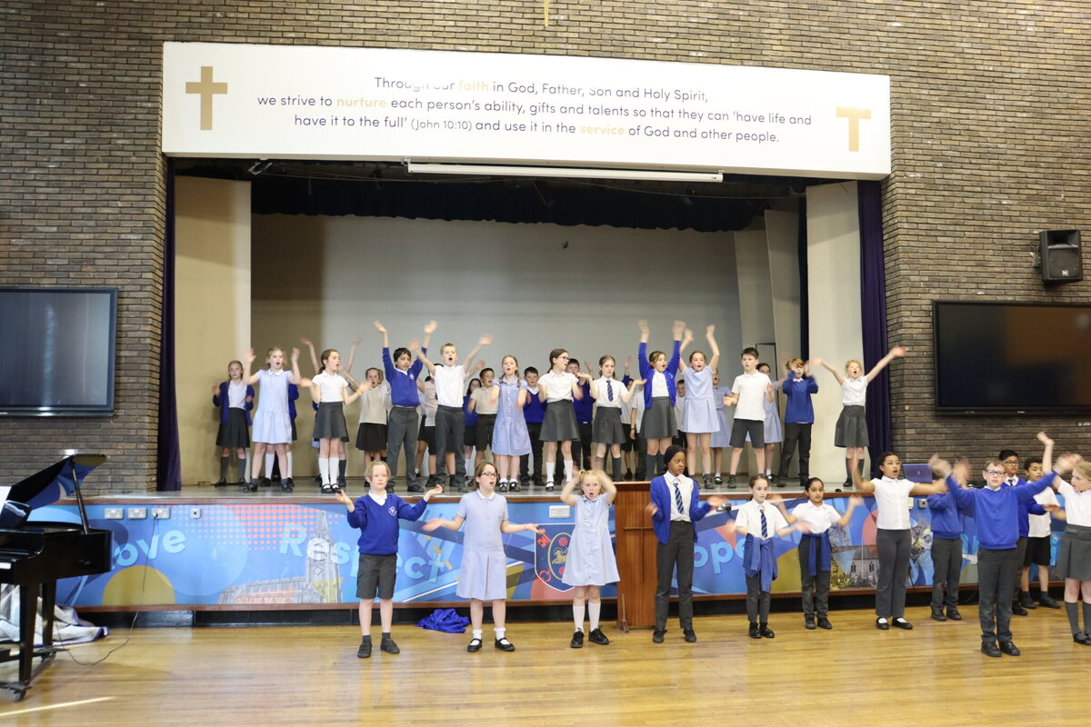 Image of Pupils from St Andrews Church of England Primary School enjoy a day of performing arts at Archbishop Temple