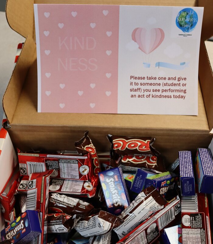 Image of Chocolate treats for anyone performing an act of kindness on World Kindness Day