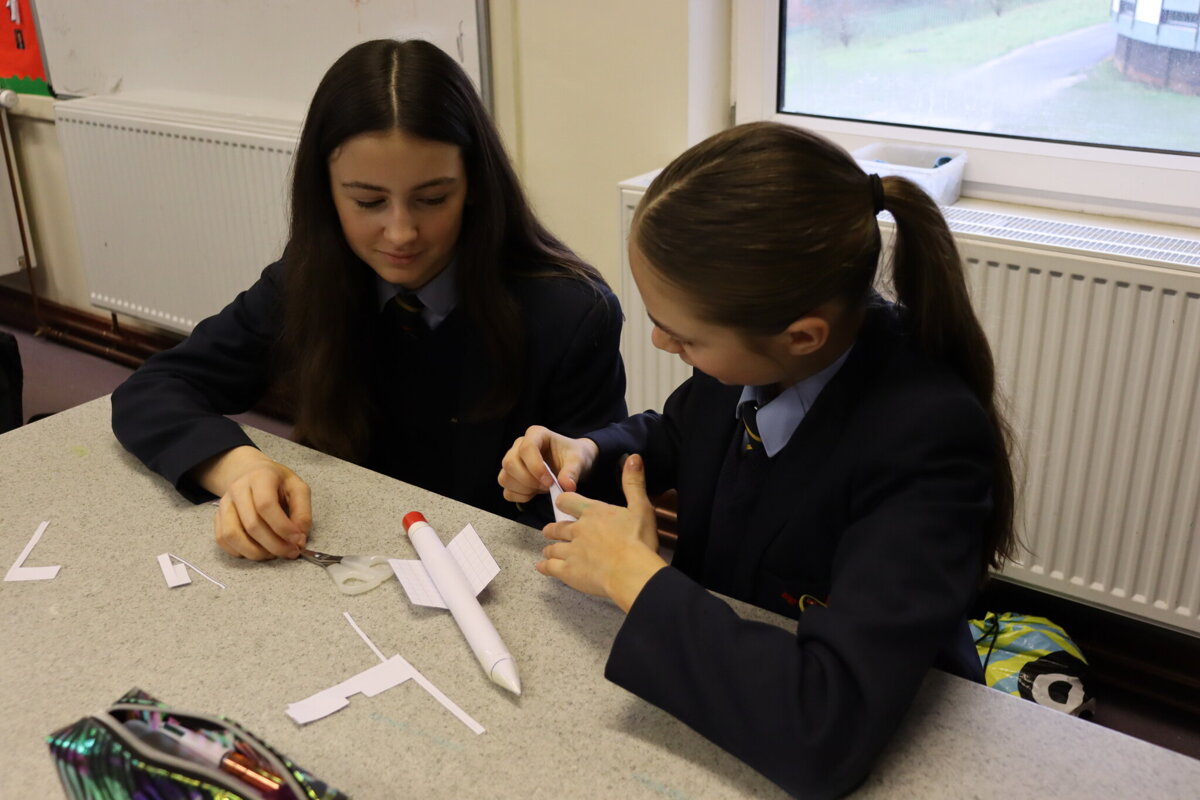 Image of Science Week - Pupils in year 8 looks at aerodynamics with BAE Systems