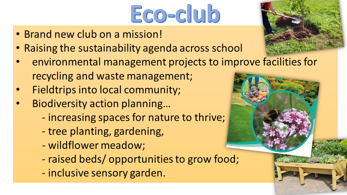 Image of Eco-club starting in September