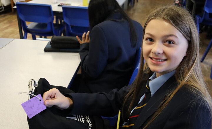Image of Year 7 take part in Positive Noticing Day