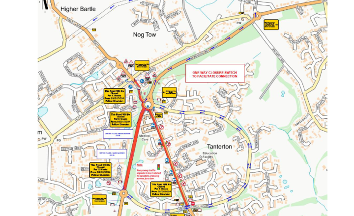 Image of Gas main reinforcement works in the Cottam and Tanterton area affecting Tom Benson Way, Tag Lane and Tabley Lane, starting in the new year.