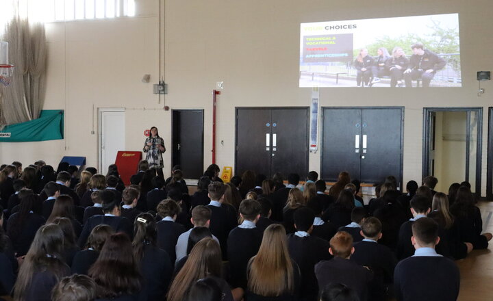 Image of National Careers Week - Pupils in year 9 find out about the range of T levels on offer at Preston College