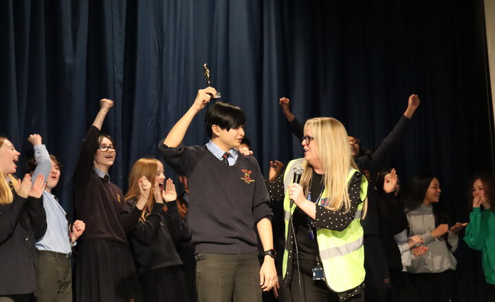 Image of Music, song, dance and comedy at the Year 9 Talent Show