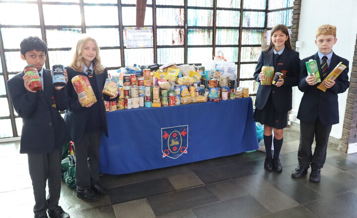 Image of Thank you for all your kind donations to the Harvest Festival collection