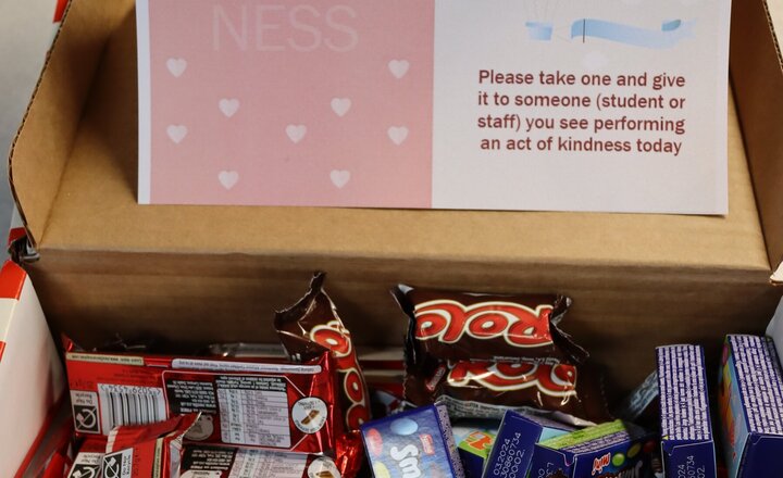 Image of Chocolate treats for anyone performing an act of kindness on World Kindness Day