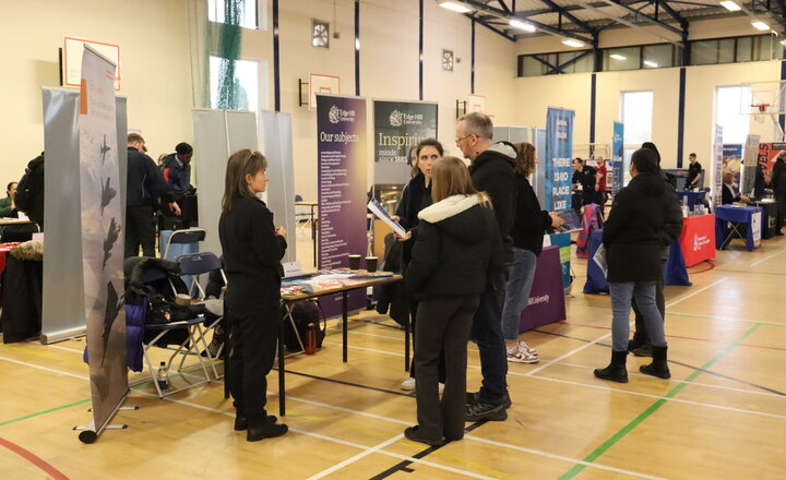 Image of Pupils, parents and carers attend our popular careers and options evening.