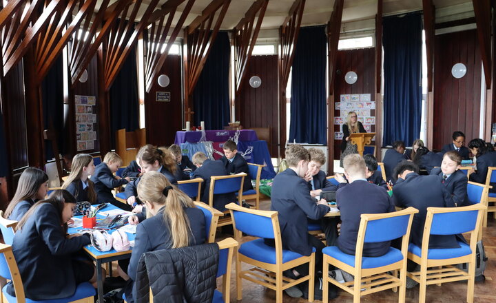 Image of Pupils take part in Lenten Reflection in the Chapel