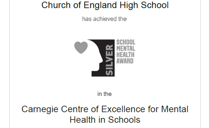 Image of Archbishop Temple Church of England High School has been awarded the School Mental Health Award - Silver 
