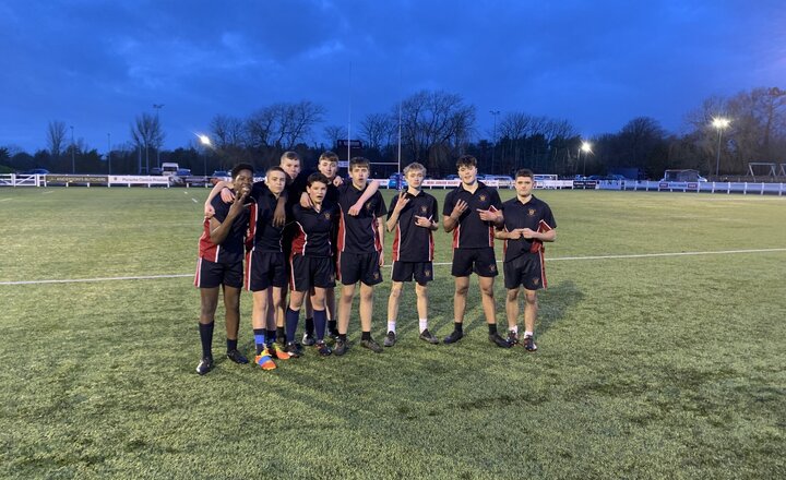 Image of Year 11 rugby team play a close and exciting game at Preston Grasshoppers