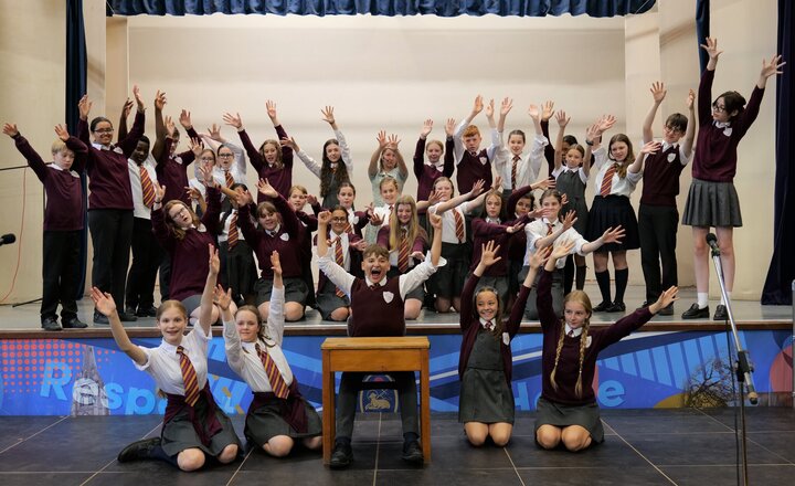 Image of The Performing Arts Department's sell-out production of Matilda the Musical JR celebrates success